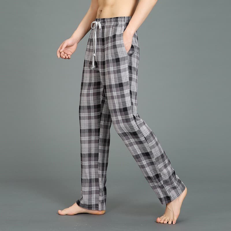 チェックパンツやわらか素材のくつろぎチェックパンツ