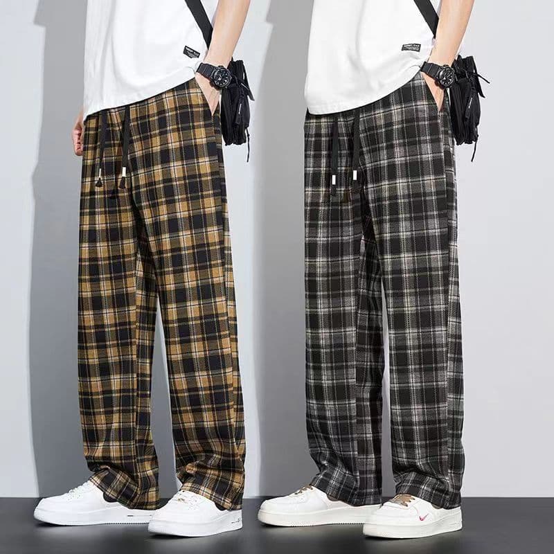 チェックパンツリラックスワイドチェックパンツ