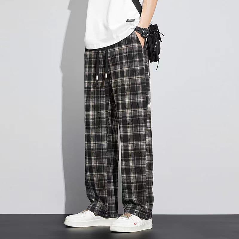 チェックパンツリラックスワイドチェックパンツ