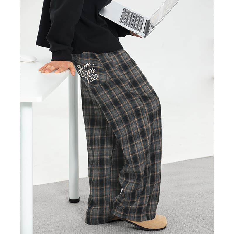 チェックパンツゆるだぼストリート チェックパンツ