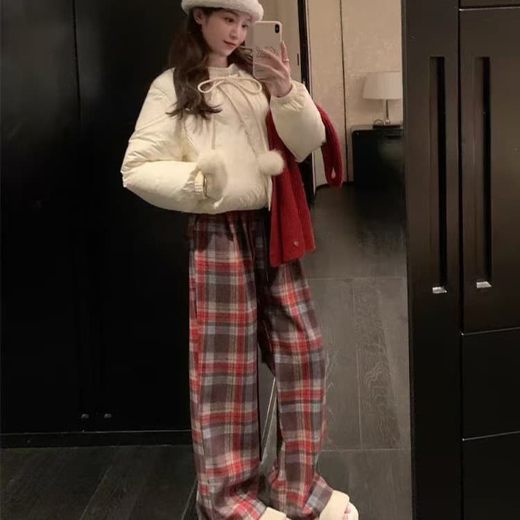 チェックパンツゆったりチェックパンツ ルームウェア