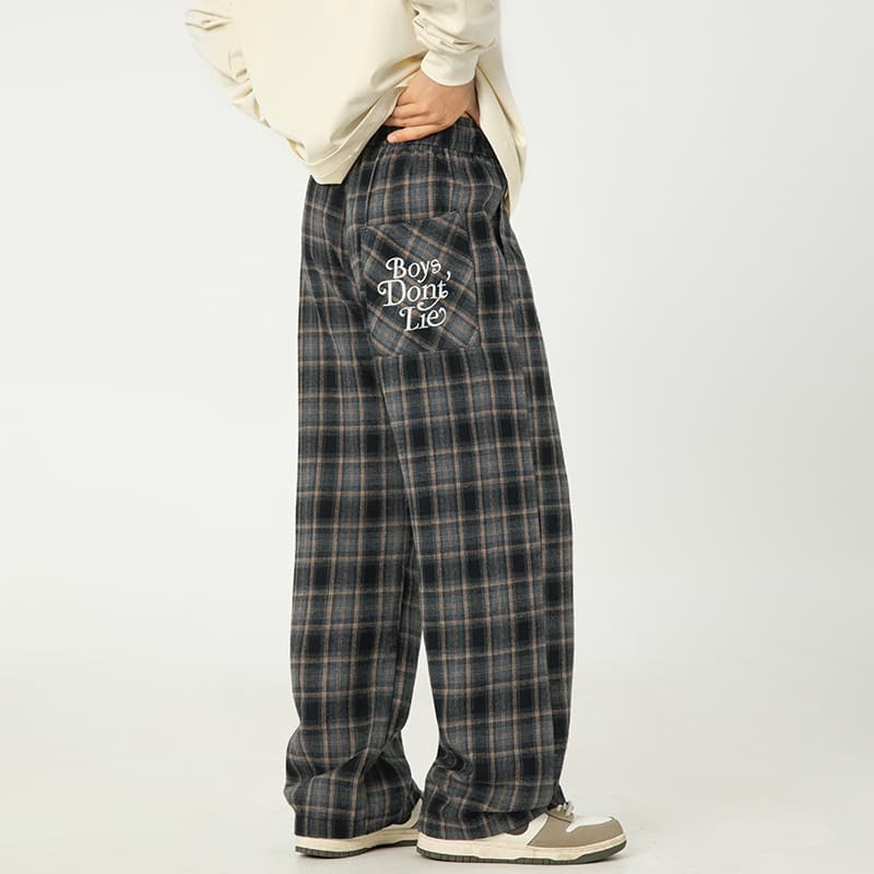 チェックパンツゆるだぼストリート チェックパンツ