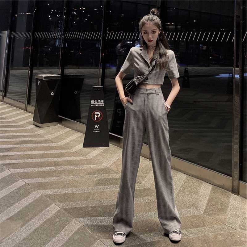 チェックパンツ クラシカルグレーチェック セットアップパンツ