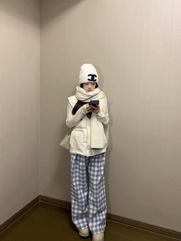チェックパンツ ゆったりシルエット ギンガム チェック パンツ