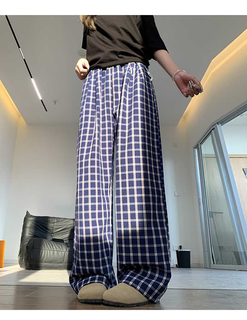 チェックパンツ ゆったりくつろぎパンツ