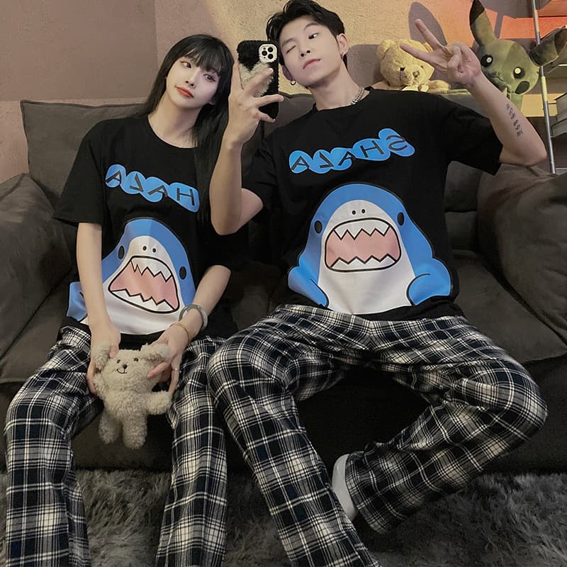 チェックパンツ グレンチェック ゆったりルームパンツ