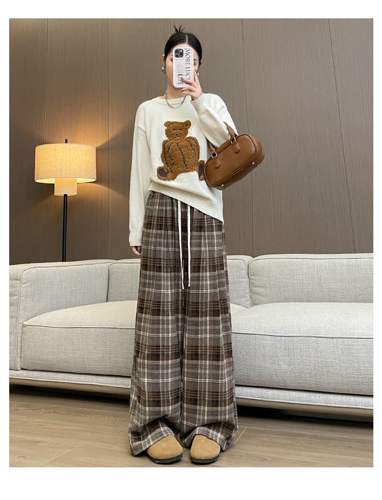 チェックパンツ リラックスデザイン