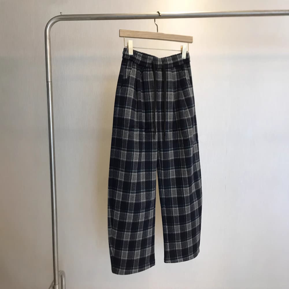 チェックパンツあったか裏起毛 チェックパンツ