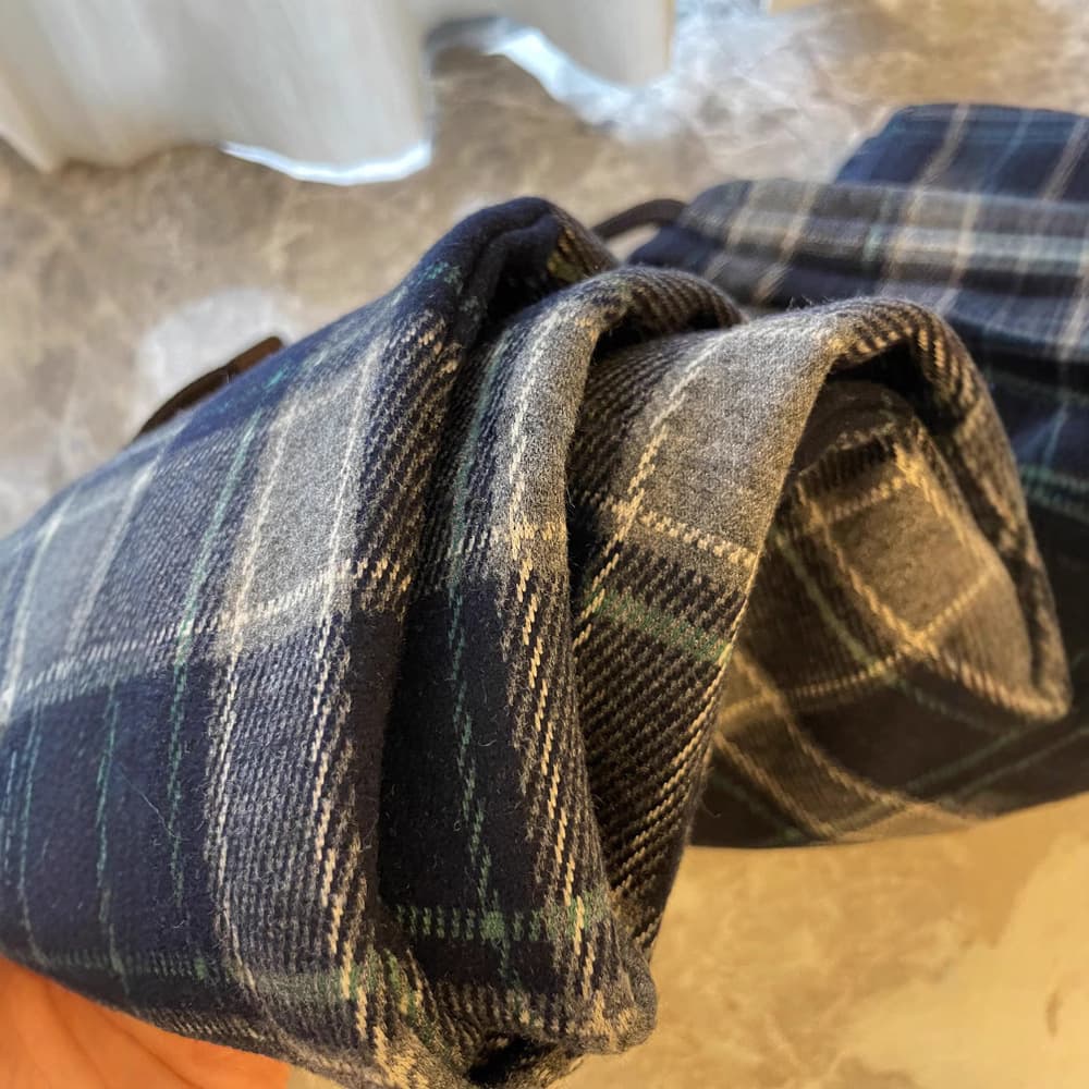 チェックパンツあったか裏起毛 チェックパンツ