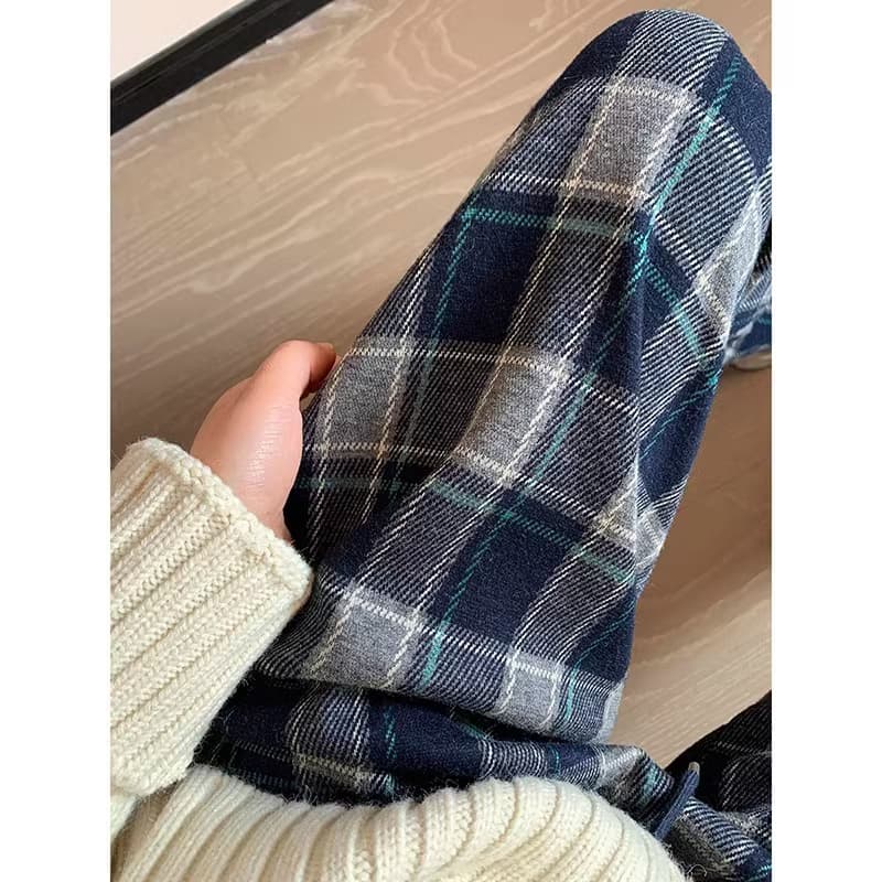 チェックパンツ タータンチェック あったかパンツ