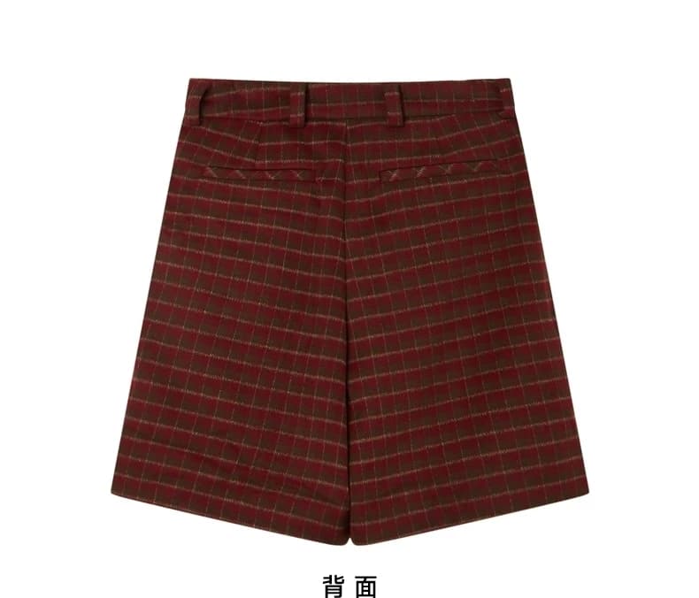 チェックパンツ クラシカルカレッジ チェック ショート パンツ