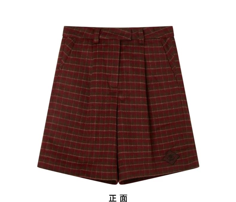 チェックパンツ クラシカルカレッジ チェック ショート パンツ